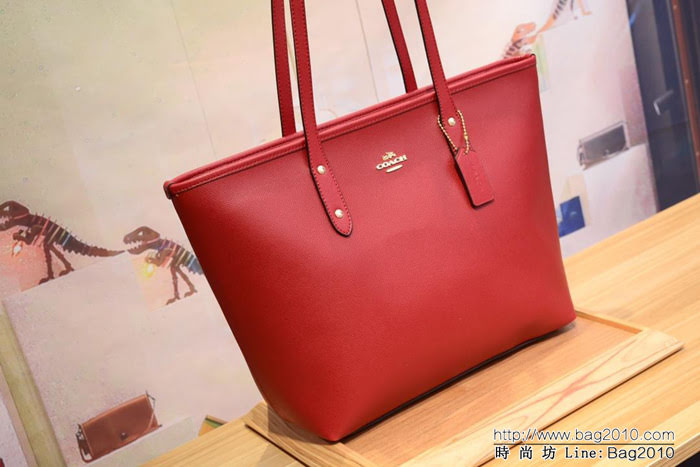COACH蔻馳 全皮包 原單級別 頭層牛皮 Coach全皮購物袋 37266  Chz1384